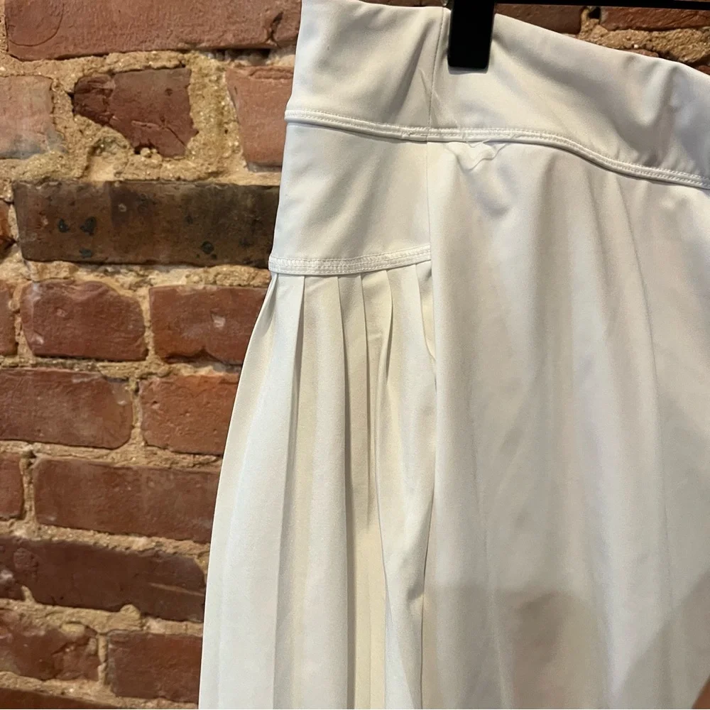 Athleta Advantage Skort Size XL White Pleated Tennis Golf - Picture 3 of 10